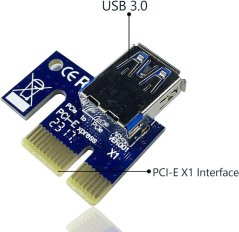 Napájená Karta Riser Adaptéru, USB Prodlužovací Kabel, 6Pin na SATA Napájecí Kabel, GPU Riser Adaptér