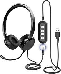 Sluchátka 3,5 mm jack/USB headset s mikrofonem
