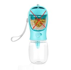 Cestovní láhev 2v1 pro psy 350 ml - Použité, Nekompletní