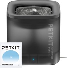 Fontána na vodu pro kočky a malé psy 1,85 l bezdrátová s LED indikací
