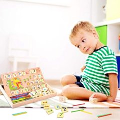 Dřevěná montessori hračka na učení počítání