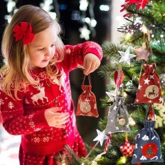 Adventný kalendár na naplnenie - závesný