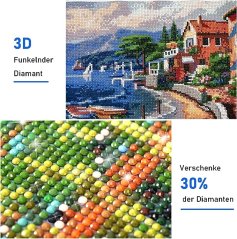 Diamantové malování, sada 2 ks