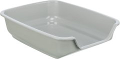 Plastová toaleta pre mačky 28 × 9 × 36 cm - béžová - Bez pôvodnej krabice