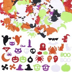 500 kusů Halloween pěnové samolepky