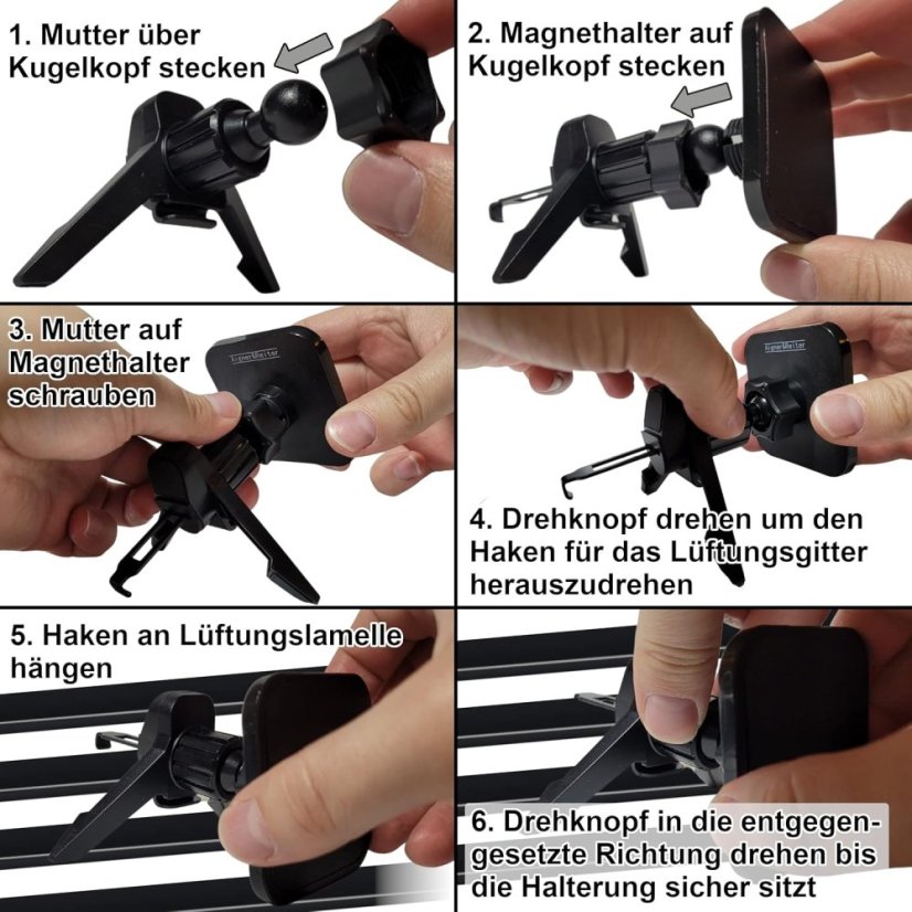 Magnetický držiak telefónu do auta kompatibilný s MagSafe - Poškodená krabica