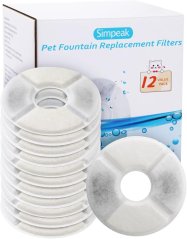 Univerzální náhradní filtry do fontány pro kočky 12,5-13 cm - 12 ks