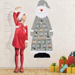 Adventní kalendář Santa - závěsný